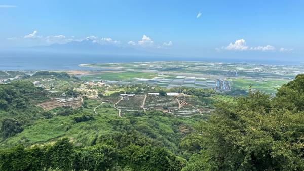 実山展望公園から普賢岳を望む